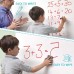 Kids Magnetic Dry Erase Surface Paper Roll, Adhesive Backing Wall Mounted Whiteboard 150 x 90 cm (59X35 inches) with 3 Markers, 80 Magnetic Letters